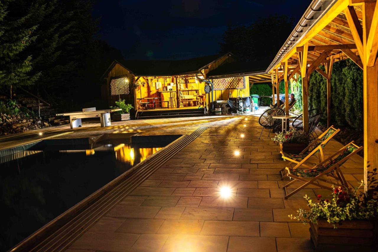 Bieszczadzka Bania Villa Lesko Dış mekan fotoğraf